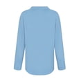 thumbnail image 5 of Lumtrix Women'S Polo Shirts Long Sleeve Collared T Shirt Golf Shirt Business Casual Tee Casual Tops Button Down Sky Blue 2XL, 5 of 7