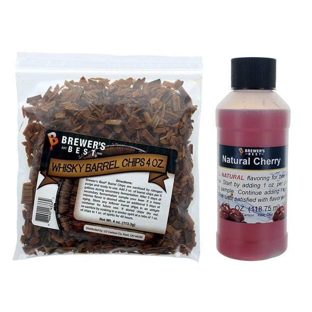 Brewer's Best Whiskey Barrel Chips and Natural Cherry Flavoring "Old