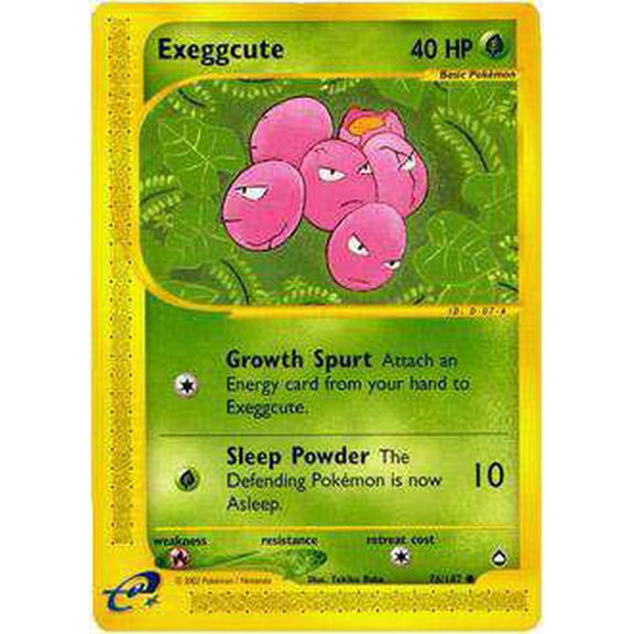 Pokemon Aquapolis Common Exeggcute #76