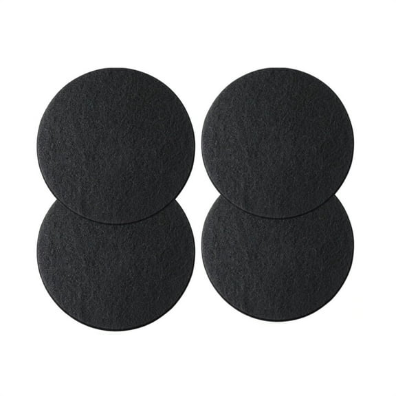 4Pcs Black Oil Spill Mat,Round Heat-Resistant No Splatter Pad,Oil Drain Splash Pad,for Car Oil Changing Transmission (Diameter 14.9Inch)