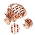 thumbnail image 2 of Unique Bargains 1 Pc Fashion Round Hollow Hair Clips Hairdo Clip Light Brown, 2 of 5