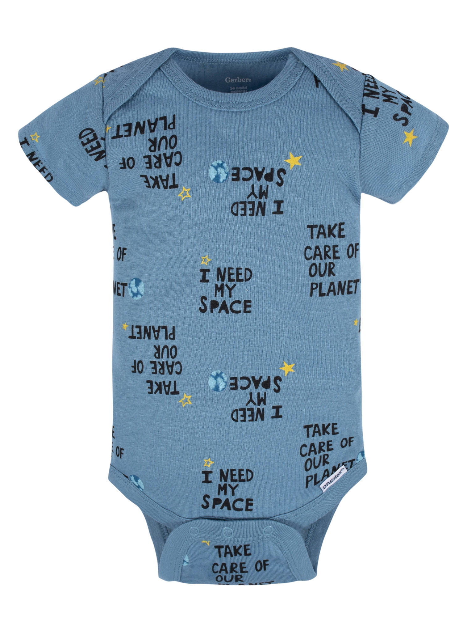 Gerber Baby Boy Short Sleeves Onesies Bodysuits, 8-Pack, Sizes Newborn-12M