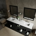thumbnail image 4 of Castor 84 in W Black Double Bath Vanity, Cultured Marble Top, and 36 in Mirrors, 4 of 10
