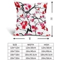 thumbnail image 6 of Spring Floral Pillow Covers 20x20 Inch Japanese Cherry Blossom Throw Pillow Covers Vintage Pink Flower Decorative Outdoor Pillowcase Cotton Linen Cushion Covers for Couch Sofa Bedroom Home (Pack of 2), 6 of 6