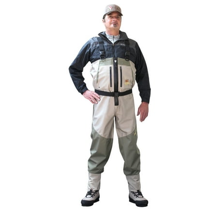 Caddis Mens Stone Zippered Deluxe Plus Breathable Stockingfoot Waders