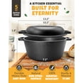 thumbnail image 4 of Cast Iron Dutch Oven for Bread Baking - incl. Sourdough Bread-Baking Supplies like Banneton Bread-Proofing Basket - 5QT Bread-Oven with Lid Bread-Making Kit Pan, Pot, Sour Sough Tools, Lame, 4 of 7