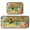 Vase and Fruit Pattern, variant on 2-Piece Kitchen Rugs Set Non-Slip Mats Carpet Floor for Kitchen, Bathroom (19.7"x27.6" & 19.7"x47.2") Old Train with Flowers