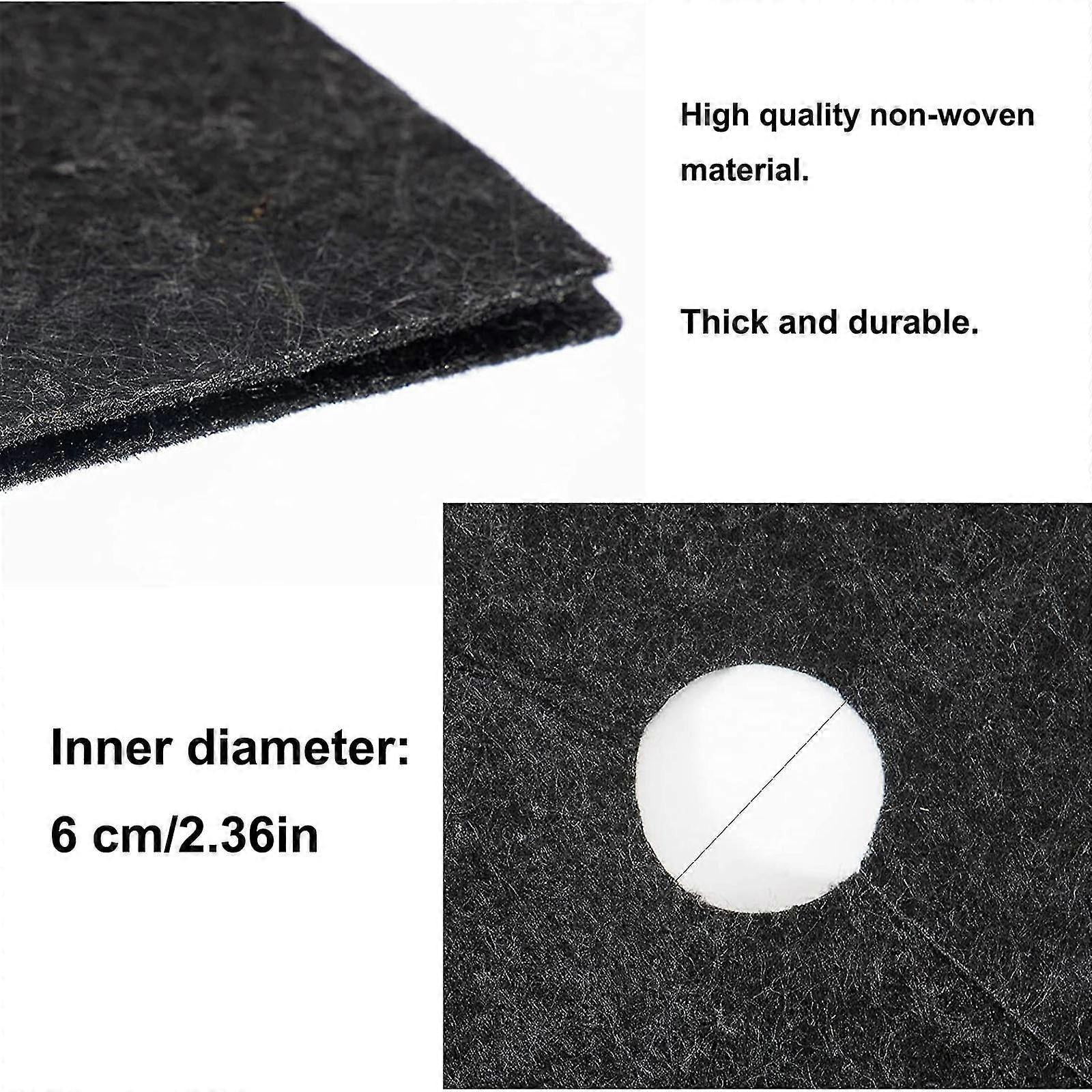 Non-Woven Tree Mulch Ring, Thickened Tree Protector Mat, Plant Cover With 20 Staples Stakes (6 Pack )