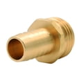 thumbnail image 3 of Hose Adapter 5/8" Hose Barb x 3/4" MHT Brass Adapter with Clamp, 3 of 4