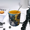 thumbnail image 5 of Disketp Sunset Sunflower Dog Large Coffee Mug with Handle Tea Cup Novelty Coffee Cup for Men Women Office Work, 5 of 6
