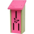 thumbnail image 2 of Amish-Made Butterfly House, Eco-Friendly Poly Lumber  Pink/Lime Green, 2 of 3
