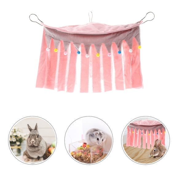 MERRYHAPY Small Animal Hammock Nest, Soft Flannel Hamster Hideaway Bed for Comfortable Pet Rest and Relaxation