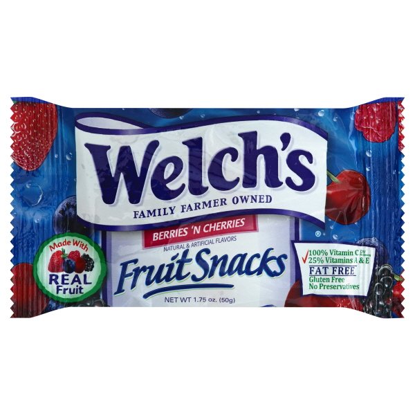 Welch's Berries 'n Cherries Fruit Snacks 1.75 oz. Pouch
