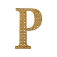 thumbnail image 2 of BalsaCircle 8" Gold Solid Letter Number Self-Adhesive Rhinestones Gems Sticker, 2 of 8