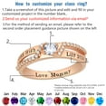 thumbnail image 3 of Ccjcinata Sterling Silver women's high school class rings-graduation class rings for women 2023-class rings for women high school customizable (Sterling Silver - Rose Gold Plated), 3 of 9