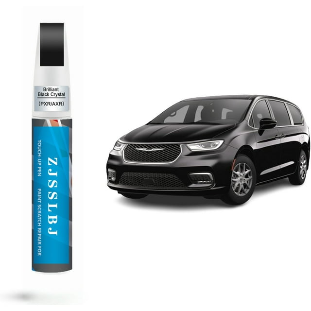 Pintura de Retoque para Autos (Cristal Negro Brillante (PXR/AXR)) para Chrysler, Kit de Reparación de Rayones de Pintura para Autos, Solución Rápida y Fácil de Reparar, Bolígrafo Removedor de Rayones