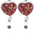 thumbnail image 1 of 2Pcs Practical Badge Holders Heart-Shaped Cards Buckles Id Cards Clips Adorable Badge Clips, 1 of 5