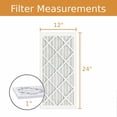thumbnail image 2 of 12x12x1 Key Pleat Purolator Air Filter - MERV 8 (6 Pack), 2 of 6