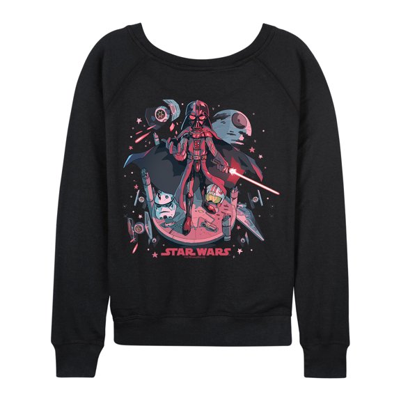 Star Wars - Darth Vader Illustration - Women's French Terry Pullover Sweatshirt