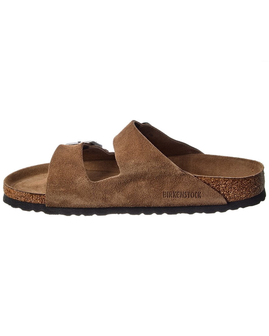 Birkenstock Arizona BS Narrow Suede Sandal, 44, Brown