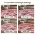 thumbnail image 7 of ODIKA 5'x7' Washable Area Rug Tartan Bordered Gingham Motif Border Welcome Lettering Plaid Flowing Dynamic for Guest Room, Lounge, Apartment, Non-Slip Low Profile, Stain Resistant, 7 of 7