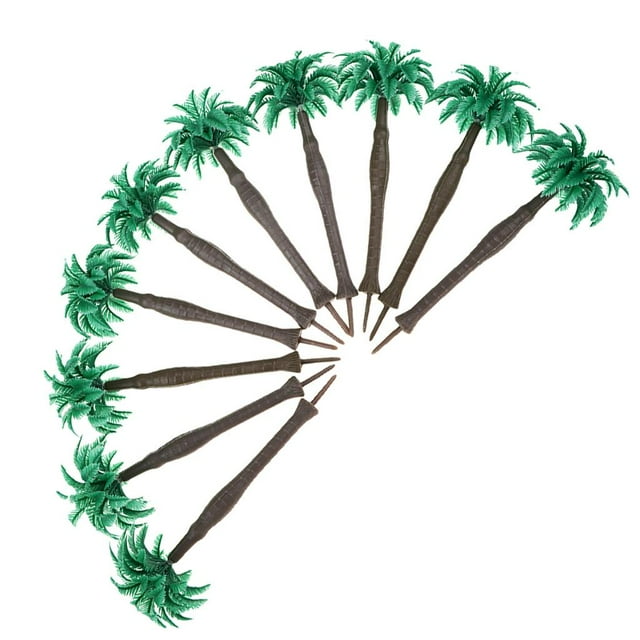 Mini modelo de Árbol perfke pintado de 10x100mm para hacer palmeras Altura de 100 mm