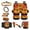 Sunset Coconut Tree, variant on Yuyamidu Camo Hunting Car Seat Covers Full Set of 14 Orange Wood Steering Wheel Cover Seat Belt Pad Cover Waste Bin Rear View Mirror Cover Coasters Armrest Cover Handbrake Cover Set Car Decor
