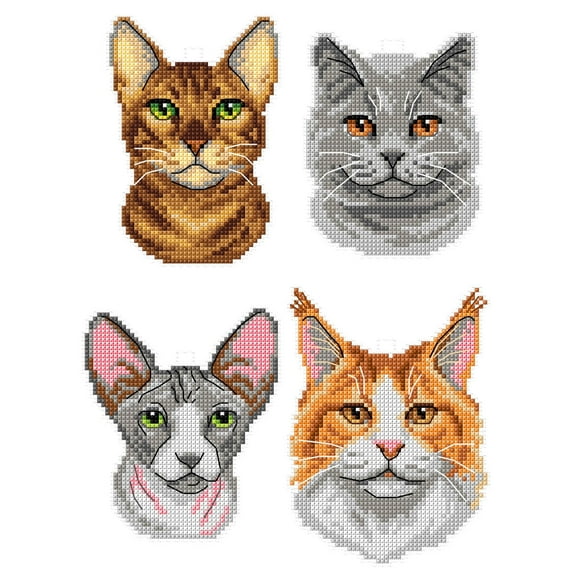Cats 140CS Counted Cross-Stitch Kit