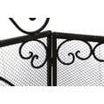 thumbnail image 3 of Zeckos Brown Western Star 3 Panel Metal Fireplace Screen 39 inches Long, 3 of 4