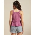 thumbnail image 3 of Moomaya Sleeveless Peplum Strappy Top, Printed Cotton Tank Top, Summer Tops, 3 of 8