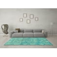 thumbnail image 3 of Ahgly Company Indoor Rectangle Oriental Light Blue Traditional Area Rugs, 6' x 9', 3 of 4