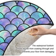 thumbnail image 2 of Coolnut Rainbow Scales Mermaid Christmas Tree Mat Round Christmas Tree Stand Mat Decoration for Holiday Party Home Christmas Day Ornaments Floor Door, 28.3", 2 of 6