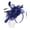 Dark Blue, variant on Ladies Floral Fascinator Hat with Net and Feather Vintage Cocktail Party Headpiece For Bridal Evening Dinner Events