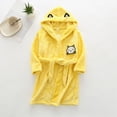 thumbnail image 2 of zuwimk Baby Hooded Robe Organic Terry Bathrobe, Newborn Bath Essentials, Unisex Boys and Girls(Yellow,13-14 Years), 2 of 6