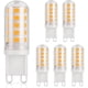 thumbnail image 1 of Luz blanca cálida suave sin parpadeo, reemplazo de LED de 3 W de bajo consumo para halógenos de 30 W a 40 W, diseño de disipación de calor, base de dos pines de cerámica para bombillas de araña, 1 of 5