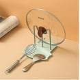 thumbnail image 5 of Lid Holder And Spoon Holder, 2 In 1 Prevents Splattering | Easy To Clean White Countertop Shelf Pot Pan Lid Cover Without Perfecting White, 5 of 5