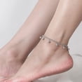 thumbnail image 2 of 925 Sterling Silver Jingle Bells Bead Chain Charm Bracelet/Anklet, Dual Purpose of Anklet & Bracelet - Up To 10.5" Inch - for Women, 2 of 5