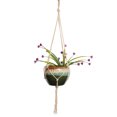thumbnail image 1 of Kearding Vintage Macramé Planta Percha Interior Colgante Maceta Taza Cesta Cuerda de Yute Jardín y Patio No.06 NO1 Kearding JJ18383-06, 1 of 6