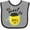 Heather and Black, variant on Inktastic As Sweet As Honey Boys or Girls Baby Bib