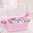 thumbnail image 3 of Medicine Box 2 Layer Emergency First Aid Kit Storage Box Container Organizer, 3 of 9
