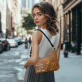 thumbnail image 2 of Kuiaobaty Sunflower Print Shoulder Purse for Women Butterfly Print Leather Underarm Sling Bag with Zipper Closure Large Capacity Hobo Purse for Travel & Work Brown, 2 of 7