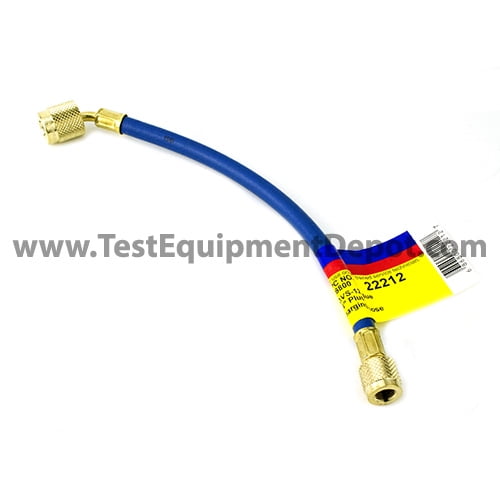 Yellow Jacket 22212 12", Blue, Plus II 1/4" Hose w/ Sealright Fitting