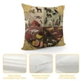 thumbnail image 4 of Orinice Cute Animals Graphic Decorative Cushion Throw Pillow Cover for Home Living Room Sofa Bedroom Car, Durable Cotton Linen Fabric, Square 1PC 12x12in, 4 of 5