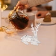 thumbnail image 4 of Clear Reindeer Figurines for Tabletop Centerpiece, Cute Deer Statues, Lifelike Elk Decorations for Christmas Holiday Festive Home Decor, 4 of 6