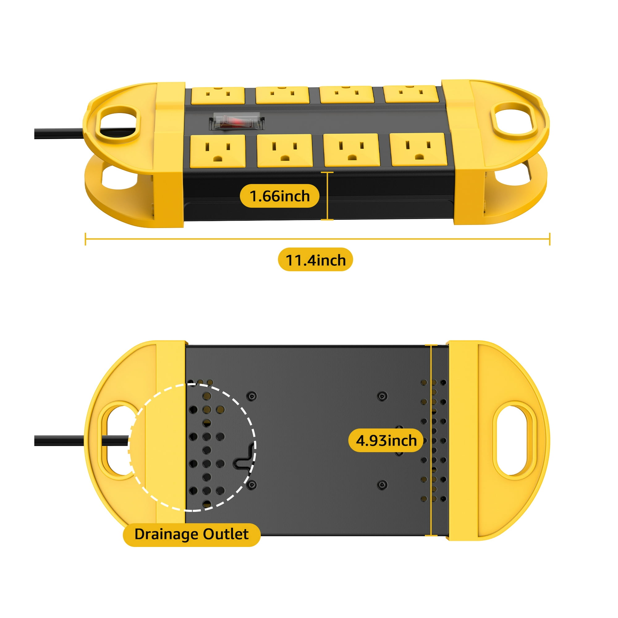 VILONG Outdoor Waterproof Power Strip, 8-Outlet with 6-Foot Cord photo 8