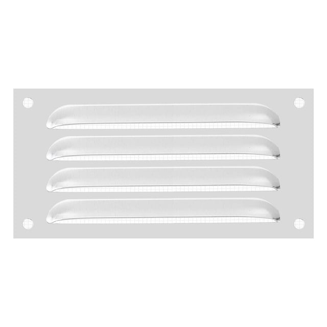 Cubierta de Ventilación de Aluminio Uxcell, Rejilla de Ventilación HVAC con Persiana Incorporada de Malla 4x8 Pulgadas