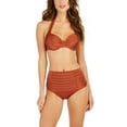 thumbnail image 2 of Calvin Klein COPPER SHIMMER Pleated Convertible Underwire Bikini Top, US X-Small, 2 of 2