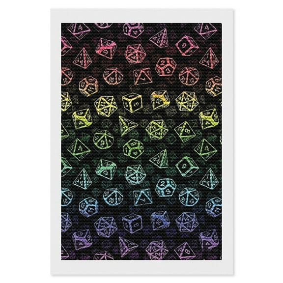 DND Dungeons And Dragons Diamond Art Kits for Adults Cartoon 5D DIY Diamond Art Kits Full Round Drill Crystal Arts and Crafts Anime Gem Art Painting Kit for Home Wall Decor 8"×12"