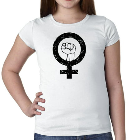 Women Unite - Girl Power Strong Female Symbol Girl's Cotton Youth