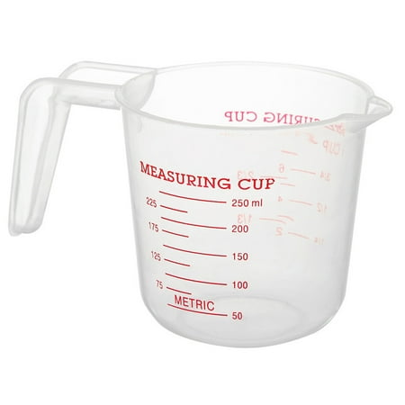 

Big Sale! Yiteos Glass&Bottle Highly Transparent Measuring Cup Transparent Plastic Measuring Cup with Handle and Scale 250Ml Kitchen Cups Clearance Sale